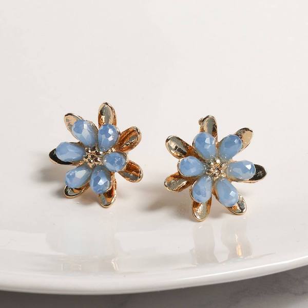 Yilver And Turquoise Earrings