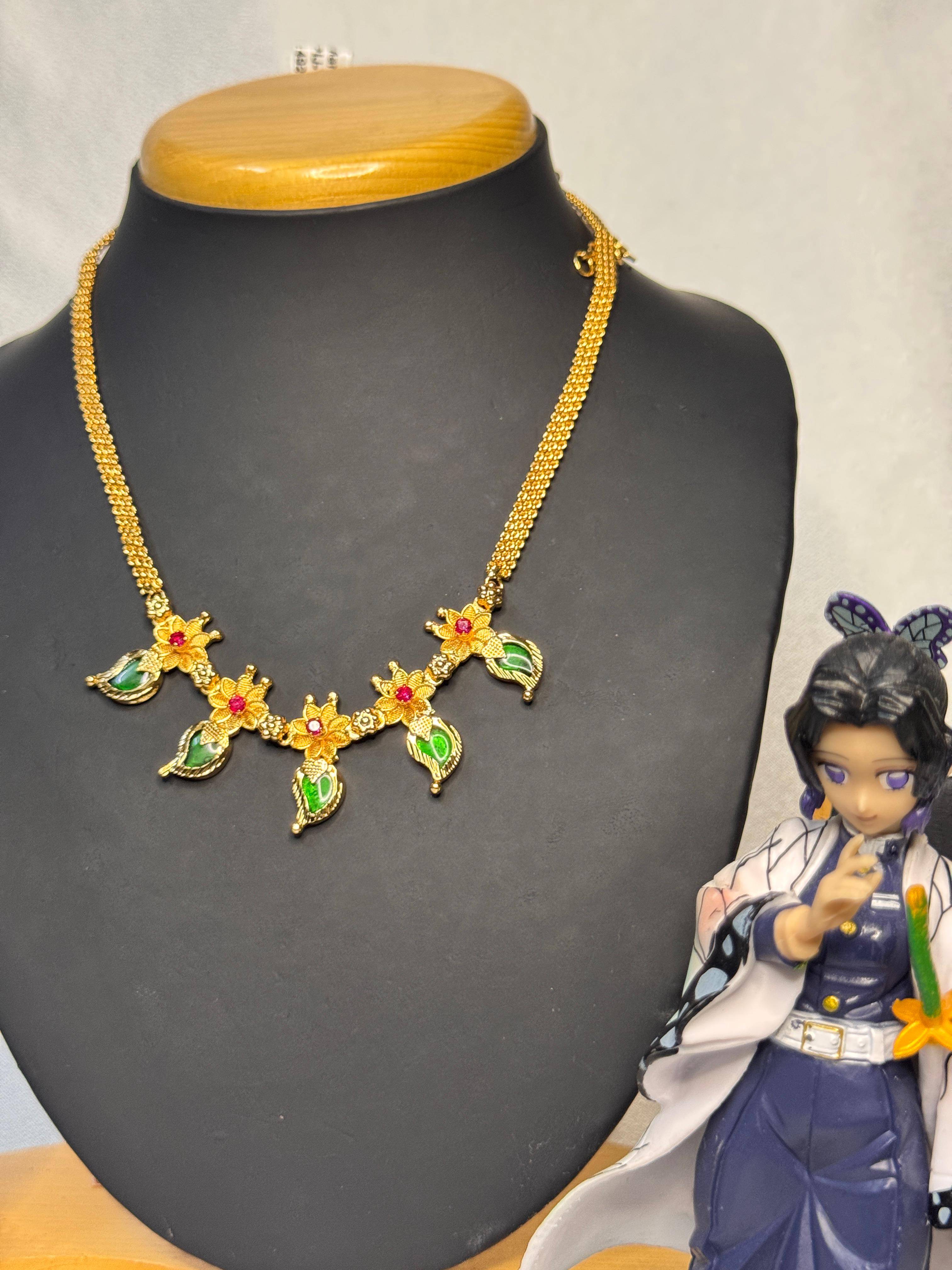 PREMIUM GOLD PLATED MANGO DESIGN NECKLACE