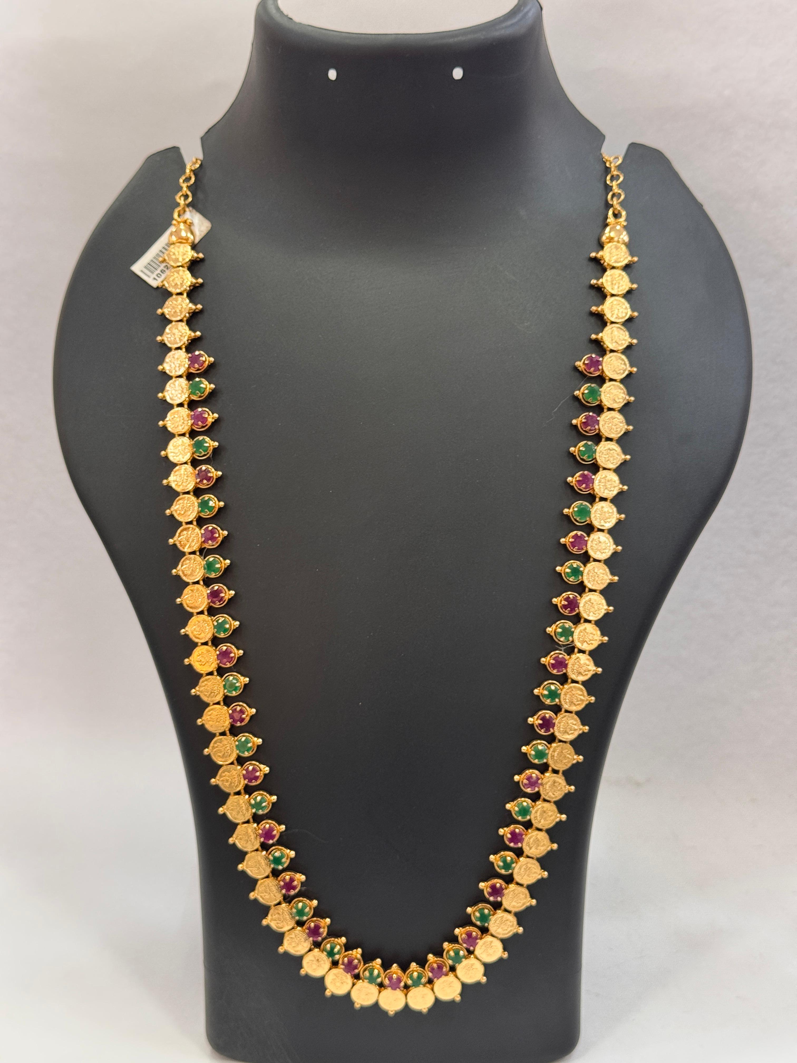 GOLD PLATED TRADITIONAL LAKSHMI NECKLACE